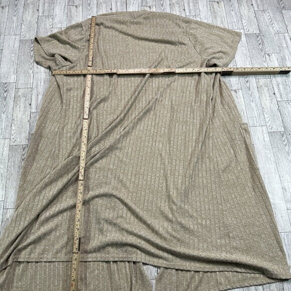 2/$30 Hybrid & Company Cardigan Duster Sweater with Pockets Beige Open Front M - Picture 5 of 7